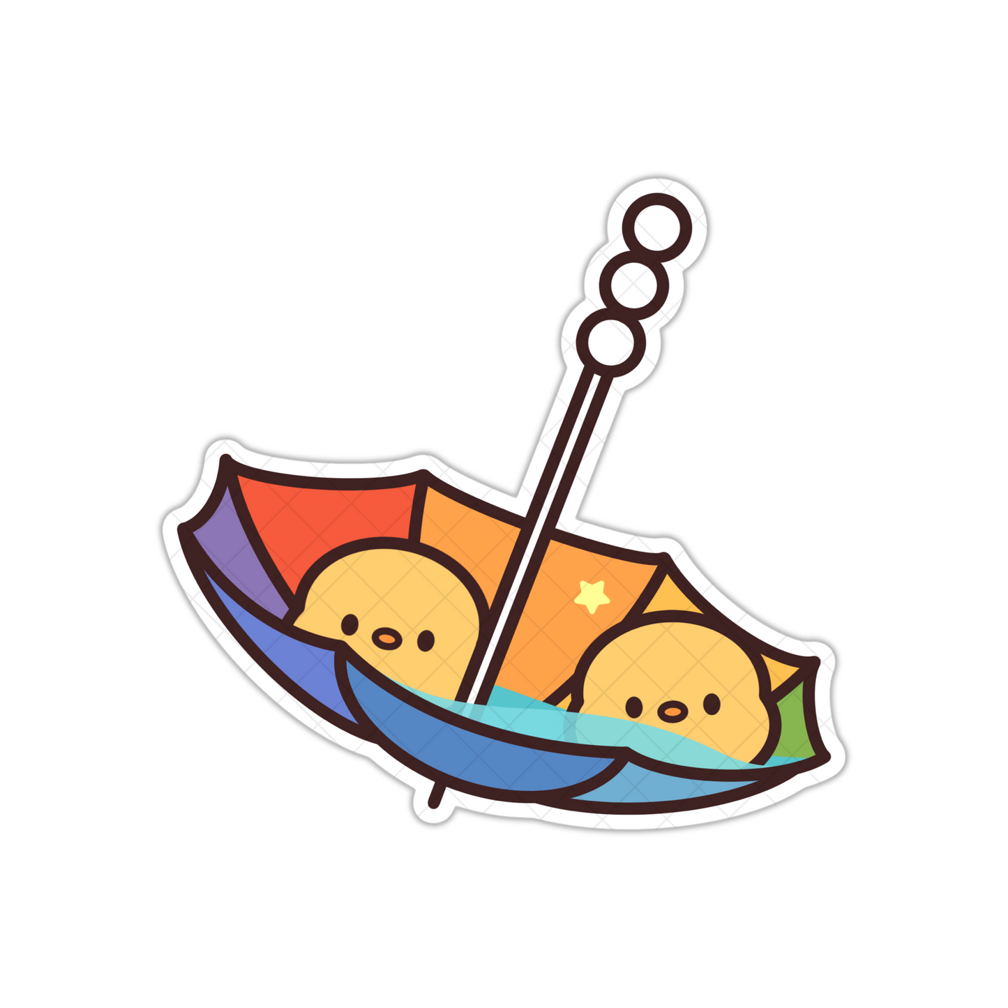 Little Tamagoru Umbrella Sticker