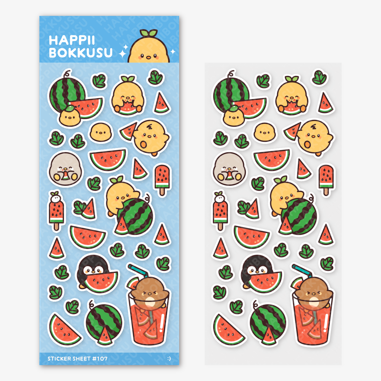 Sticker Sheet 107 - Watermelon