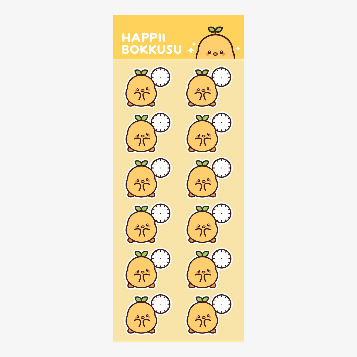 Sticker Sheet 108 - What Time?