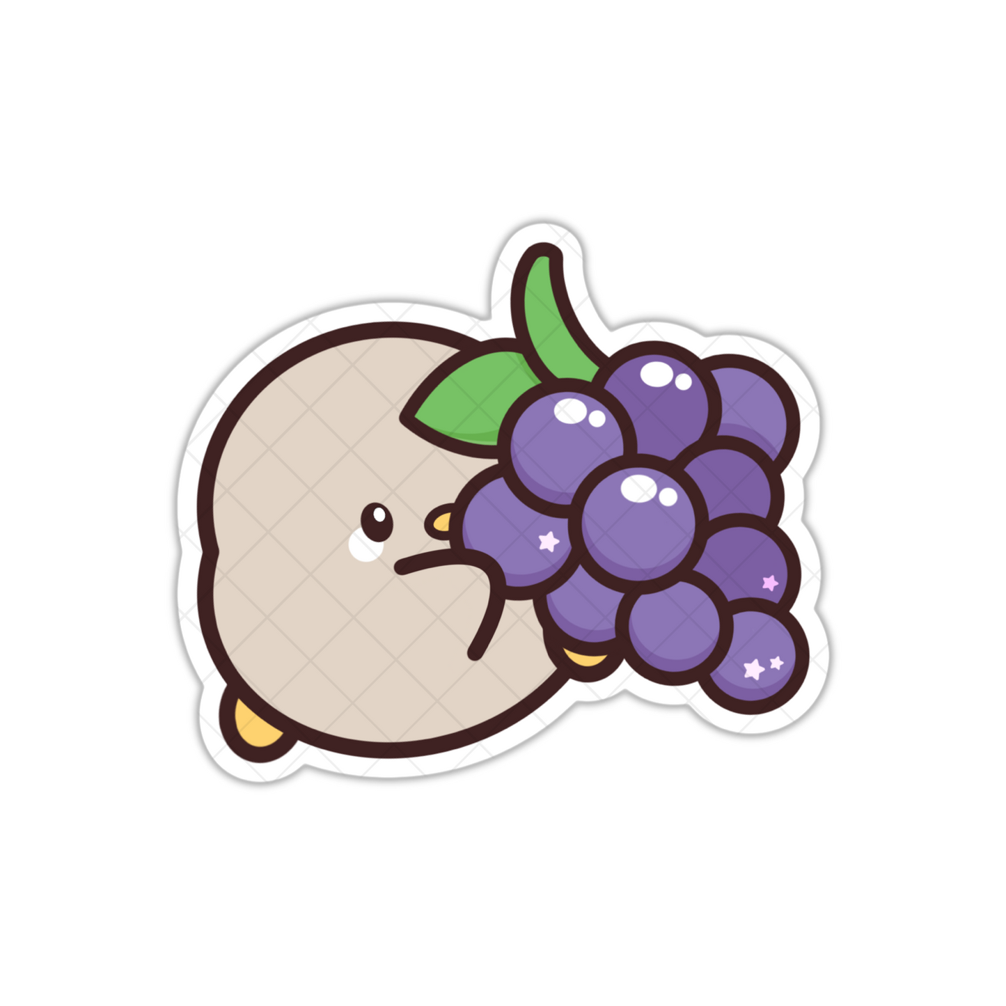Nemu with Grape Sticker