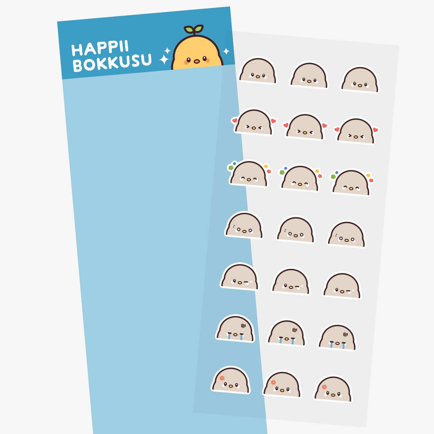 Sticker Sheet 105 - Nemu Emojis