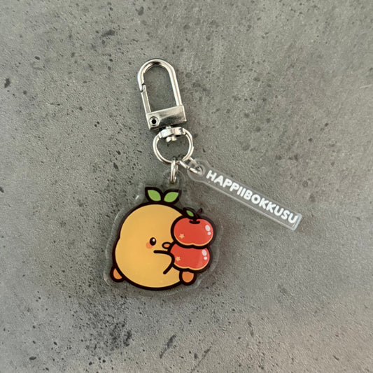 Miru with Apples Keychain
